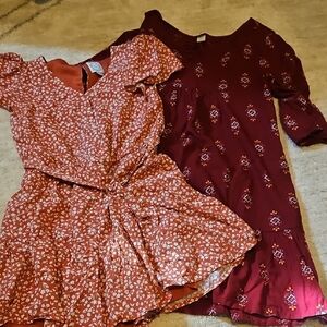 Floral and Patterned Kids Dresses Set